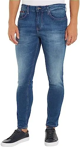 Produktbild: Tommy Jeans Herren Jeans Hose Austin Slim Tapered Stretch, Blau (Wilson Mid Blue Stretch), 36W/36L