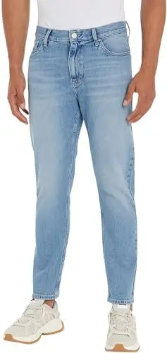 Produktbild: Tommy Jeans Herren Jeans Hose Dad Fit Tapered Fit, Blau (Denim Light), 36W/30L