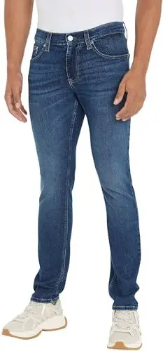 Produktbild: Tommy Jeans Herren Jeans Hose Scanton Slim Fit, Blau (Denim Dark), 28W/30L
