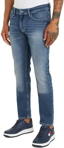 Produktbild: Tommy Jeans Herren Jeans Hose Scanton Slim Fit, Blau (Denim Dark), 32W/32L
