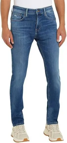 Produktbild: Tommy Jeans Herren Jeans Hose Scanton Slim Fit, Blau (Denim Medium), 28W/34L