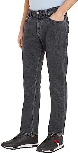 Produktbild: Tommy Jeans Herren Jeans Ryan Regular Straight Stretch, Blau (Denim Black), 36W / 32L