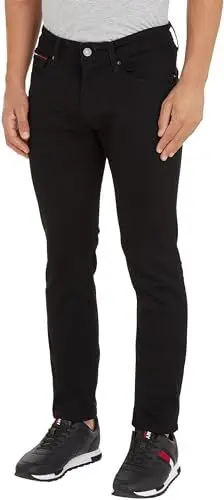 Produktbild: Tommy Jeans Herren Jeans Hose Scanton Slim Stretch, Schwarz (New Black Stretch), 33W/30L