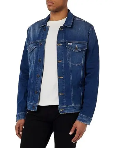 Produktbild: Tommy Jeans Reg Trucker Jk Wmbs Jacken, Herren, Blau (Wilson Mid Blue Stretch), Xl