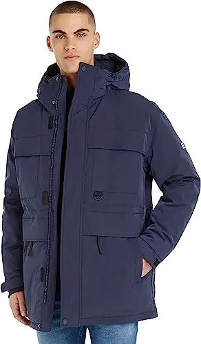 Produktbild: Tommy Jeans Herren Parka Tech Winter, Blau (Twilight Navy), M