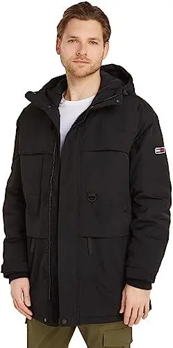 Produktbild: Tommy Jeans Herren Parka Tech Winter, Schwarz (Black), M
