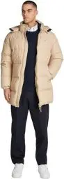 Produktbild: Tommy Jeans Herren Pufferjacke Essential Down Parka mit Kapuze, Beige (Gentle Gold), L