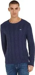 Produktbild: Tommy Jeans Herren Pullover Strickpullover, Blau (Twilight Navy), XL