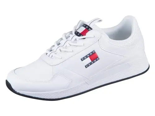 Produktbild: Tommy Jeans Herren Runner Sneaker Schuhe, Weiß (White), 43