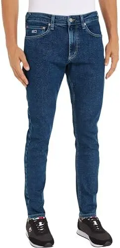 Produktbild: Tommy Jeans Herren Jeans Hose Scanton Slim Fit, Blau (Denim Medium), 31W/34L