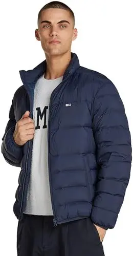 Produktbild: Tommy Jeans Herren Steppjacke Packable Down Jacket mit Reißverschluss, Blau (Dark Night Navy), M