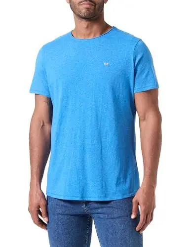Produktbild: Tommy Jeans Herren T-Shirt Kurzarm Rundhalsausschnitt, Blau (Coastal Cobalt), 3XL