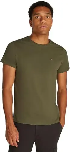 Produktbild: Tommy Jeans Herren Tjm Xslim Jersey Tee Dm0dm04411 Langarmhemd, Grün (Fatigue Green), XS EU