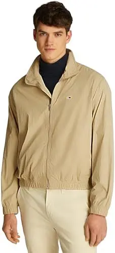 Produktbild: Tommy Jeans Herren Windbreaker Jacke Essential Stehkragen, Beige (Relic Tan), XL