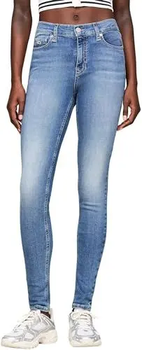 Produktbild: Tommy Jeans Damen Nora Md Skn Ch0238 Co Dw0dw19255 Enganliegend, Denim, 30W / 34L EU