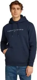 Produktbild: Tommy Jeans TJM Reg Linear Logo Hoodie EXT Pullover-Kapuzenpulli, Herren, Blau (Dark Night Navy), Xs