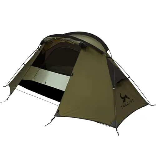 Produktbild: TOMOUNT Zelt 1 Person Nylon Ultraleichte Campingzelt Kleine Packungsgröße, 4 Saison Wasserdicht & Winddicht Kompakt Kuppelzelt für Hiking, Wandern, Camping, Outdoor