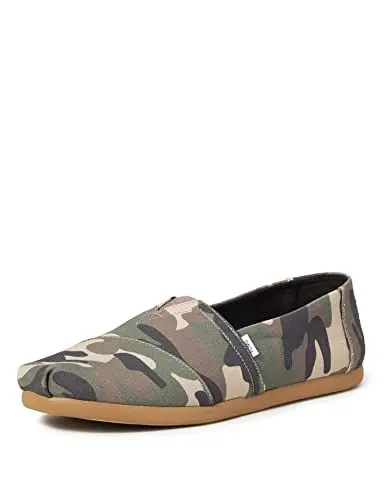 Produktbild: TOMS ALPARGATA Espadrille Canvas Herren, green Woodland Camouflage Print, 41 EU