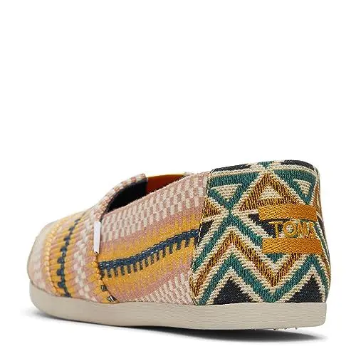 Produktbild: TOMS Damen Alpargata Cloudbound Flacher Slipper, Mango Striped Global Woven, 37 EU