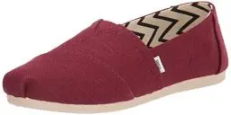 Produktbild: TOMS Damen Alpargata Heritage Canvas Flacher Slipper, Black Cherry, 38 EU