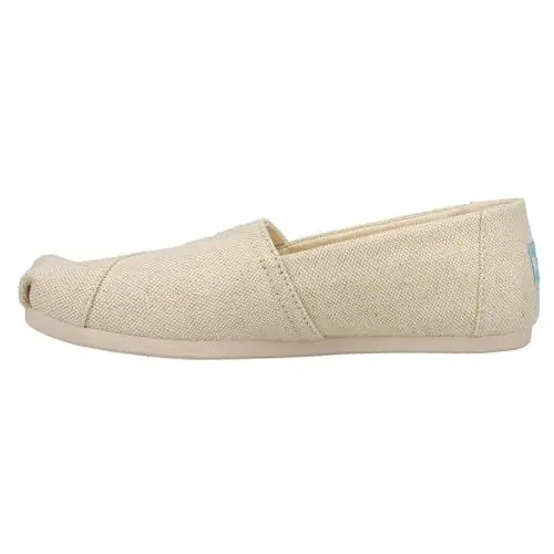 Produktbild: TOMS Damen Alpargata Print Glitter Flacher Slipper, Natural, 38.5 EU