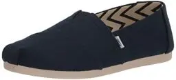 Produktbild: TOMS Damen Alpargata aus recycelter Baumwolle Flache Slipper, Marineblau, 40 EU