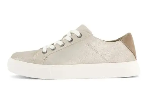 Produktbild: TOMS Damen Kameron Schnürschuh Sneaker, Champagner Metallic Suede Suede, 43.5 EU