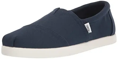 Produktbild: TOMS Herren Alp FWD Flacher Slipper, Marineblaues recyceltes Baumwoll-Leinen, 42.5 EU