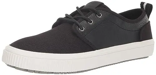 Produktbild: TOMS Herren Carlo Terrain Sneaker, Schwarzes Leinen und Leder, 44 EU