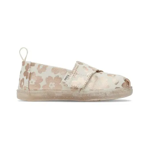 Produktbild: TOMS Youth Girl's Classic Alpargata Espadrille Loafer Flat, Natural Foil Ojai Floral Print, 12 UK