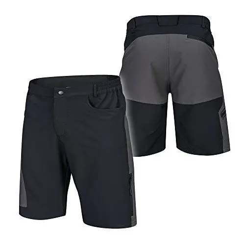 Produktbild: TOMSHOO MTB Hose Kurz, Mountainbike Fahrradhose Cargohose Herren mit Reißverschluss Tasche, Schnelltrocknende und Atmungsaktiv Freizeit Radhose für Radfahren, Wandern, Outdoor, usw