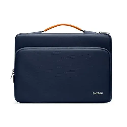 Produktbild: tomtoc 360° Tasche Hülle für 13'' MacBook Air M4/A3240 2025, M3/A3113, M2/A2681 M1/A2337 A2179, 13'' MacBook Pro M2/M1, Wasserabweisend Laptoptasche Laptophülle Passt 12,9-13'' iPad Pro/Air M3 2025