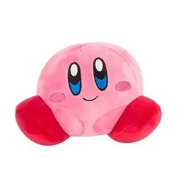Produktbild: TOMY Club Mocchi Mocchi - Kirby Junior Plüschtier 15 cm von Nintendo, super weiches Kissen, Schlafzimmer-Accessoires für Sammler sowie Mädchen und Jungen ab 3 Jahren
