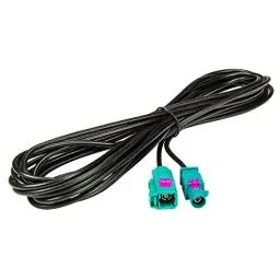 Produktbild: tomzz Audio 1600-011 Fakra Antennen-Verlängerung 5m 500cm Fakra (M) Stecker auf Fakra (F) Buchse Kabel RG174 Typ Z codiert