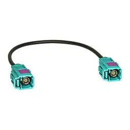 Produktbild: tomzz Audio 1600-015 Fakra Antennen-Verlängerung 15cm Fakra (F) Buchse auf Fakra (F) Buchse Kabel RG174 Typ Z codiert
