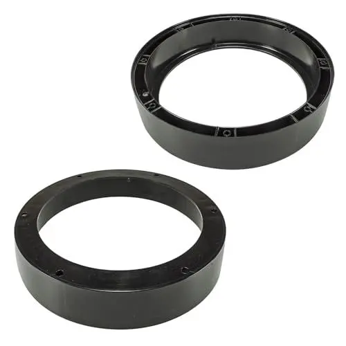 Produktbild: tomzz Audio 2857-019 Lautsprecherringe Adapter Halterungen kompatibel mit VW Caddy Golf V Multivan T5 Fronttür für 200mm DIN Lautsprecher