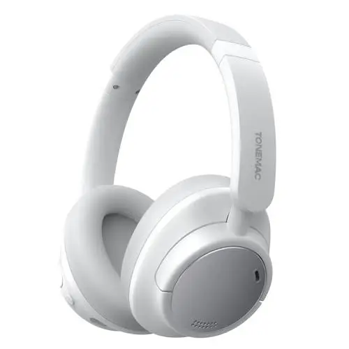 Produktbild: TONEMAC H7Pro Bluetooth Kopfhörer,Hybrid Active Geräuschisolierung,Over Ear Bluetooth 5.3 Kopfhörer,Hi-Res Sound, 80h Akku,Komfort-Ohrpolster,Ideal für Home,Office,Reisen