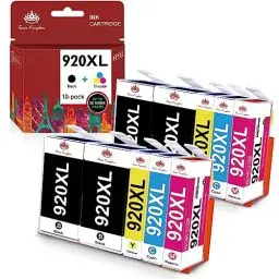 Produktbild: Toner Kingdom 920XL Kompatibel für HP 920 XL 920XL Multipack Druckerpatronen für HP Officejet 6500A 6500, HP Officejet 6000 7000, HP Officejet 7500A 7500 Drucker (4 Schwarz, 2 Cyan, 2 Magenta, 2 Gelb)