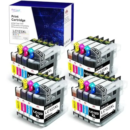 Produktbild: Toner Kingdom LC123 Tintenpatronen Kompatible für Brother LC123XL LC-123 für Brother MFC-J470DW J6520DW J4410DW J4510DW J4610DW J4710DW J650DW J6720DW J870DW DCP-J4110DW J552DW J132W J172W (16P)