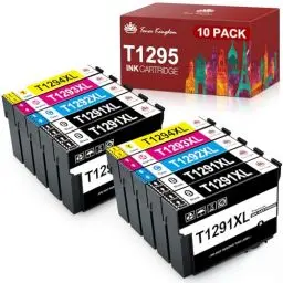 Produktbild: Toner Kingdom T1295 Multipack Kompatible Tintenpatrone für T1291 T1292 T1293 T1294 für Epson WF 3520 Stylus SX435W SX235W SX525WD SX425W Stylus Office BX535WD BX305FW (4Schwarz 2Cyan 2Magenta 2Gelb)
