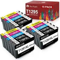 Produktbild: Toner Kingdom T1295 Multipack Kompatible Tintenpatrone für T1291 T1292 T1293 T1294 für Epson WF 3520 Stylus SX435W SX235W SX525WD SX425W Stylus Office BX535WD BX305FW (6Schwarz 3Cyan 3Magenta 3Gelb)