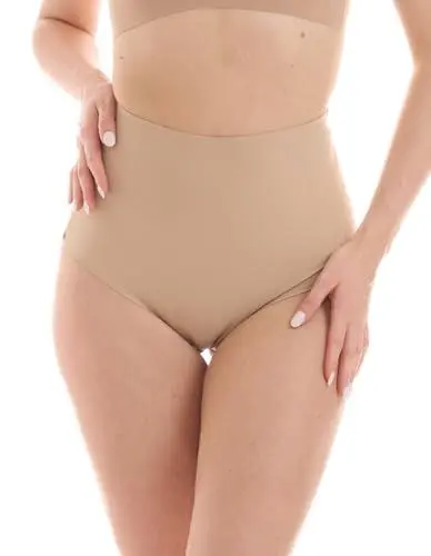 Produktbild: TONEST Shapewear Damen - Bauchweg Shape-String - Mid-Waist - Shaping-Miederstring - Figurformende Unterwäsche - 1000-MS-FC (40, Beige)