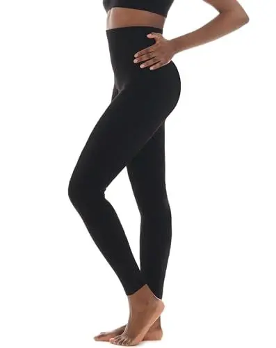 Produktbild: TONEST Shapewear Damen - Shaping Leggings - High-Waist - Bauchweg Hose - hohe Taille - formt Bauch, Beine, Po - 4000-MS-CC (S, Schwarz)