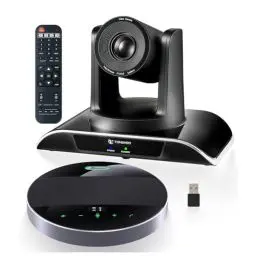Produktbild: TONGVEO All-in-1 Konferenzraum-Kamera-System Und Bluetooth-Mikrofon Kombination,1080P 60fps 3-Fach optischer Zoom USB3.0 HDMI PTZ-Kamera und Aufgewertet Konferenz-Freisprecheinrichtung mit Mikrofonen