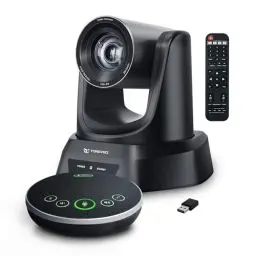 Produktbild: TONGVEO HDMI 20X PTZ-Kamera-Konferenzraumsystem mit Bluetooth-Mikrofon, USB3.0 60fps Videokamera-Zusammenarbeit für Bildung, Kirchen-Streaming für Teams, Zoom, PC (UVC1.1)
