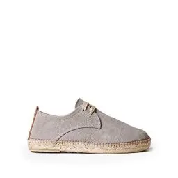 Produktbild: Toni Pons Herren-Espadrille zum Schnüren aus Baumwollstoff - Dixon - Stein, 43 EU