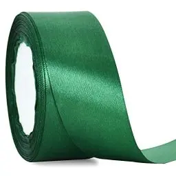 Produktbild: TONIFUL 4 cmx22 m breites dunkelgrünes Satinband, feste Stoffbänder für Hochzeit, Auto, Dekoration, Stuhl, Schärpe, Basteln, Geschenkverpackungen, Schneiden, Zeremonien, Nähen, Party-Dekoration