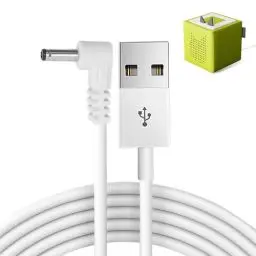 Produktbild: 9V Netzteil Ladekabel Ladegerät für Toniebox Lautsprecher Hörspielwürfel Weiß, DC 5V auf 9V Typ A auf DC Hohlstecker 1Meter, DC Schnellladekabel für Tonie Box, Laptop Lautsprecher Mini Fan, 1m