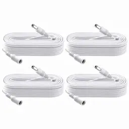 Produktbild: Tonton DC Verlängerungskabel 1M, 12V Strom Anschlusskabel für EZVIZ Security Überwachungskamera, Led Streifen, NVR DVR IP Kameras, Drucker, Router (4er Pack)