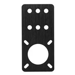Produktbild: Tonysa Aluminium Schrittmotor Montageplatte, Befestigungsplatte für Nema 17 Schrittmotoren 3D-Druckerzubehör (schwarz)